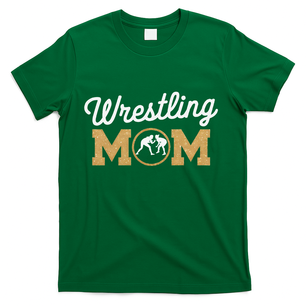 Wrestling Mom Funny Wrestling For Women Wrestler Mom T-Shirt