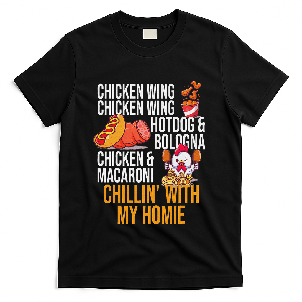Chicken Wing Chicken Wing Hot Dog And Bologna T-Shirt