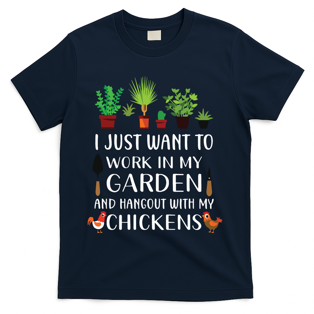 Chicken Lover Funny Gardening Shirts For Men Women Gardener T-Shirt