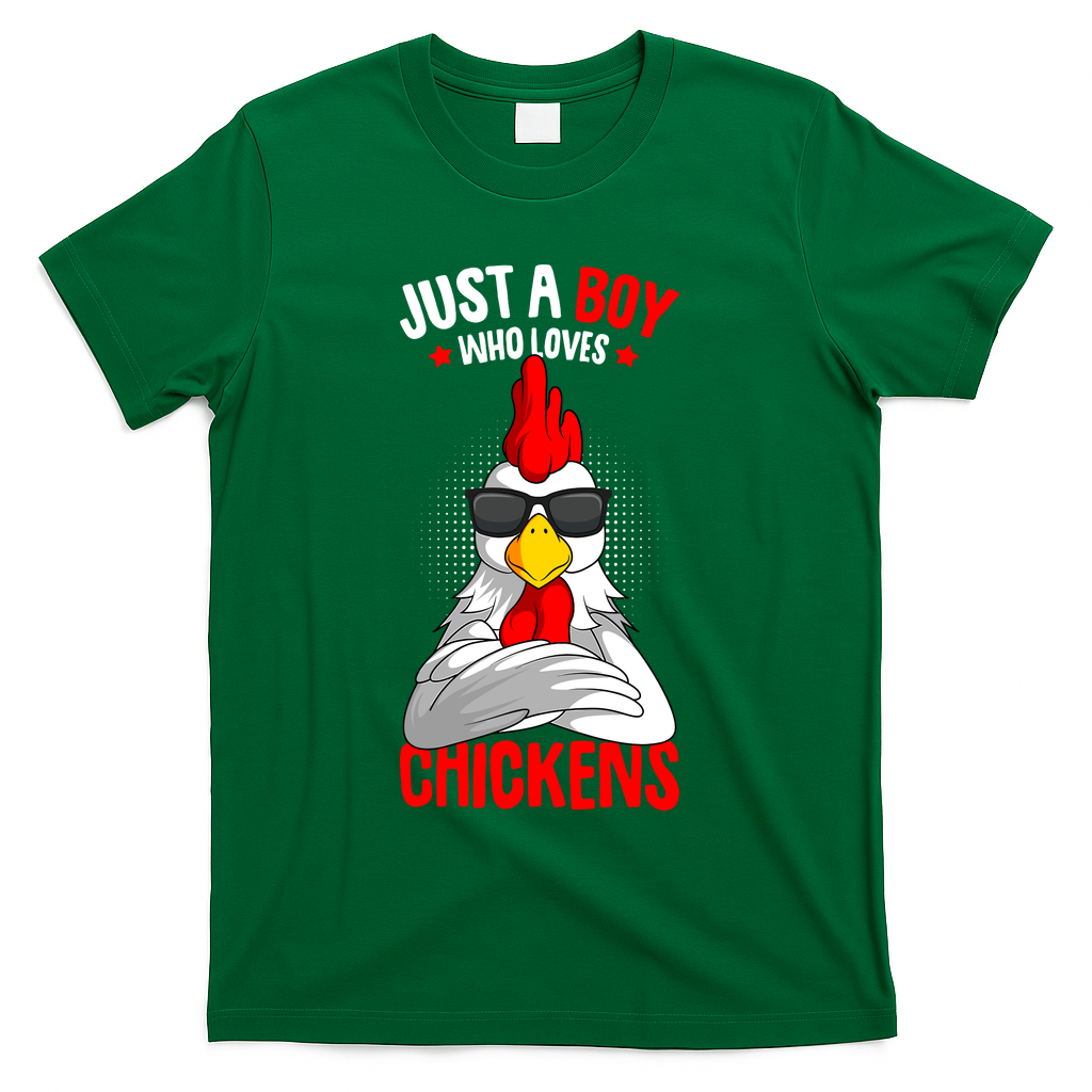 Just A Boy Who Loves Chickens T-Shirt