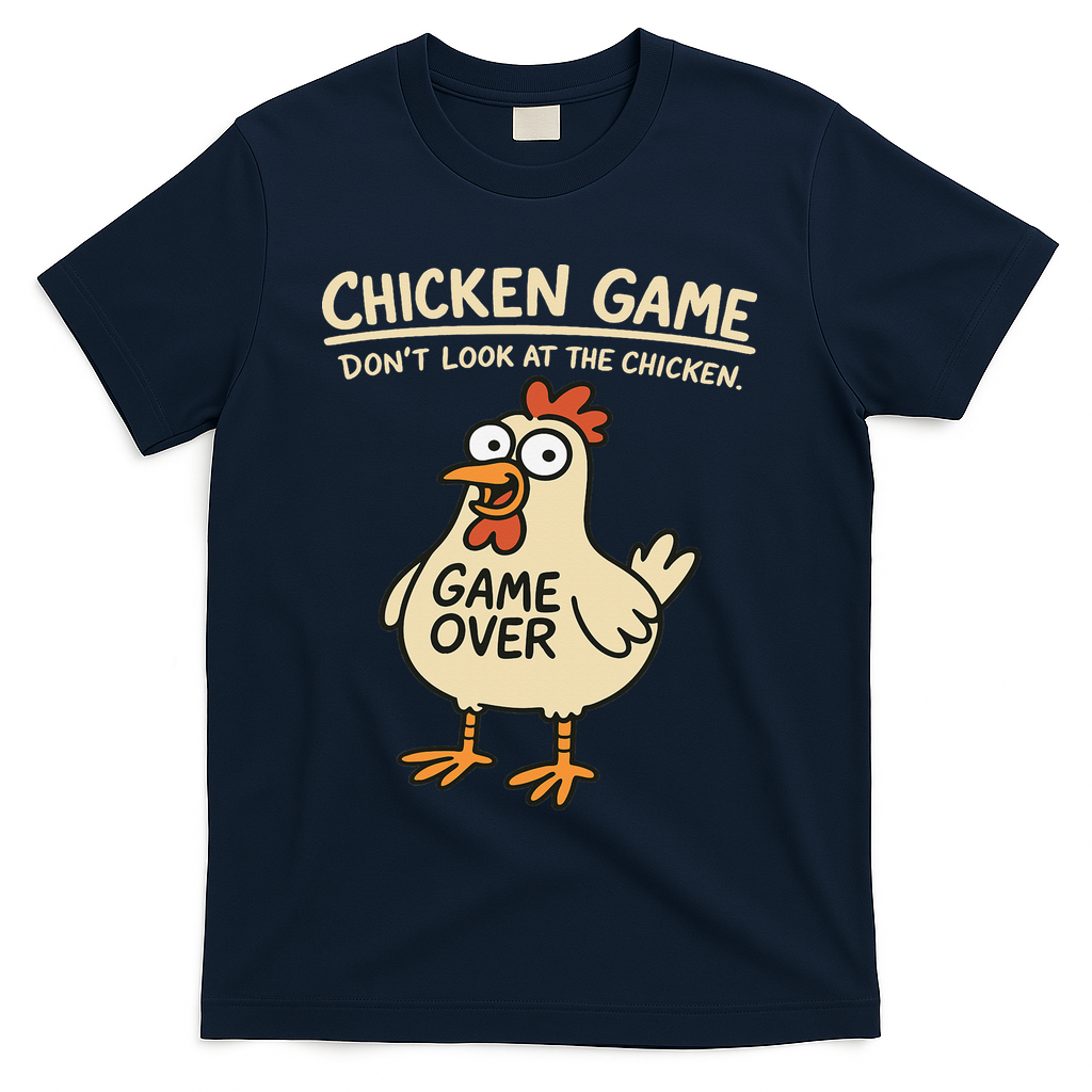 Chicken Game Dont Look At The Chicken Funny Chicken T-Shirt