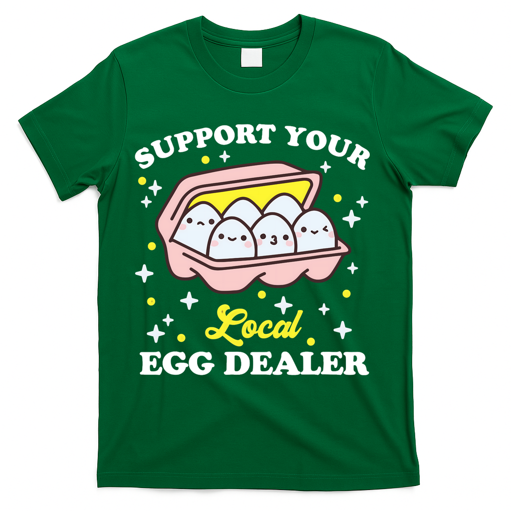 Support Your Local Egg Dealer, Farm Fresh eggs Funny farm T-Shirt