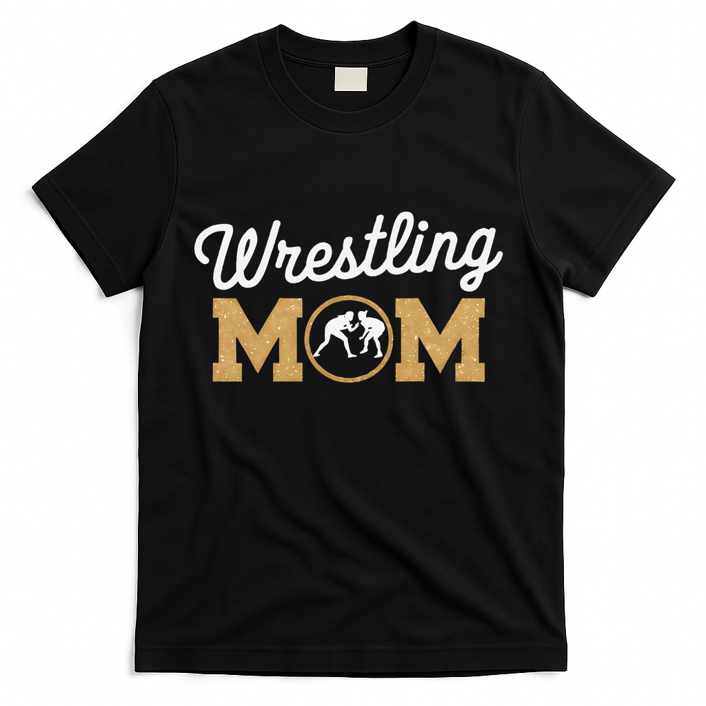Wrestling Mom Funny Wrestling For Women Wrestler Mom T-Shirt