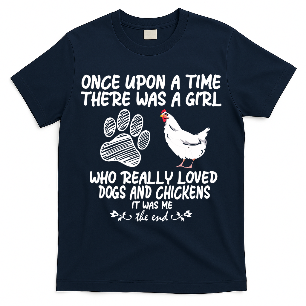 Funny Chicken Shirts For Women Funny Dog Tee Farmer T-Shirt