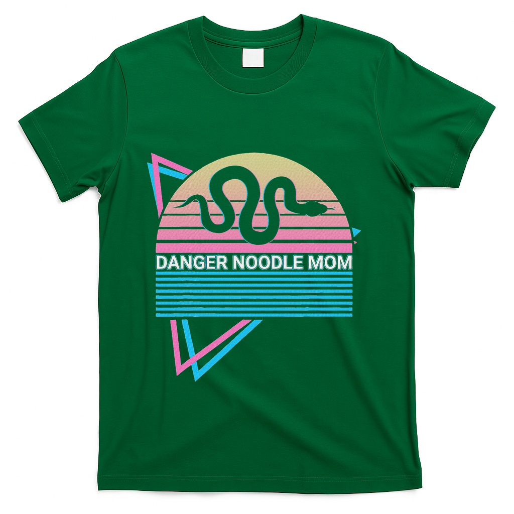 Funny Snake Mom Meme Danger Noodle Mom T-Shirt