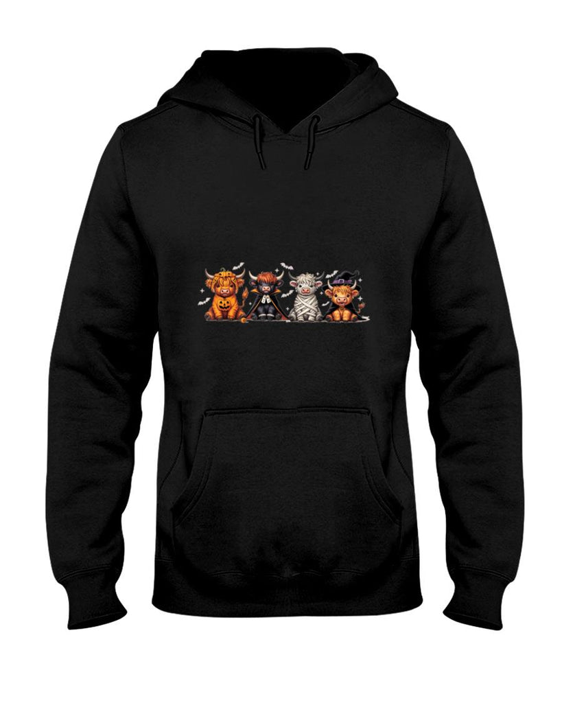 Halloween Shirt - Spooky Halloween Highland Cow Counted Cross Stitch Pattern T-Shirt