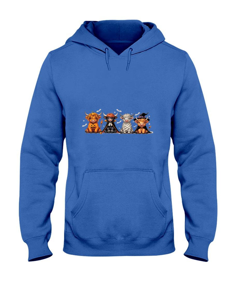 Halloween Shirt - Spooky Halloween Highland Cow Counted Cross Stitch Pattern T-Shirt