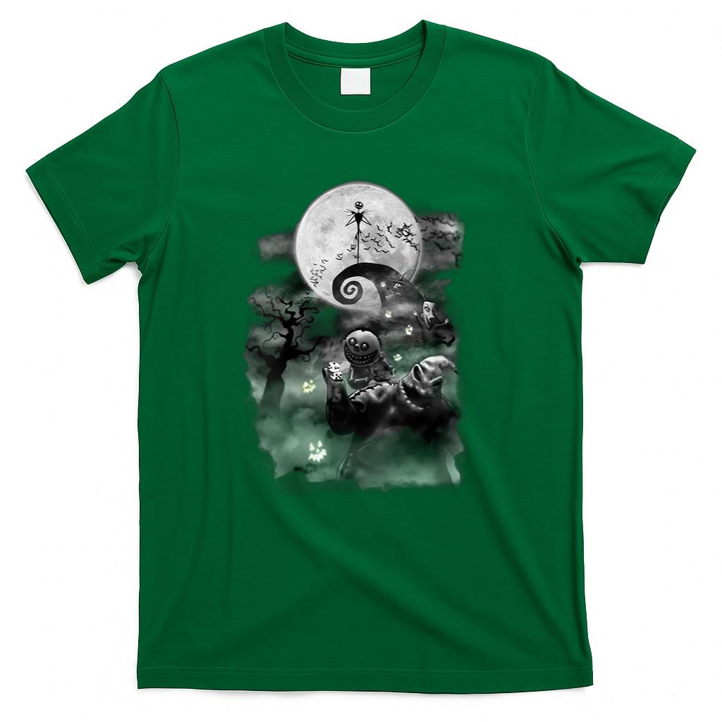 Womens Disney - The Nightmare Before Christmas Haunted Scene V-Neck T-Shirt