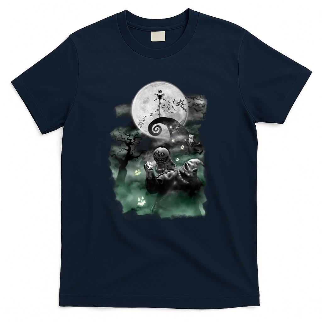 Womens Disney - The Nightmare Before Christmas Haunted Scene V-Neck T-Shirt
