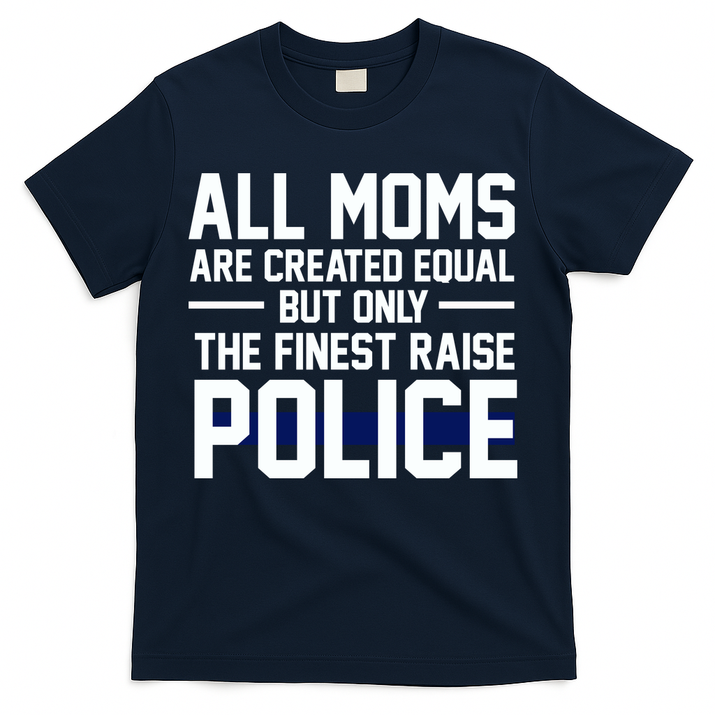 All Moms Are Created Equal But Only The Finest Raise Police T-Shirt