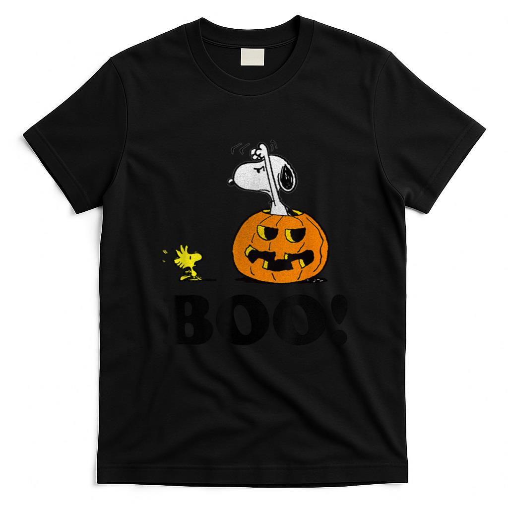 Halloween Shirt - Peanuts Halloween Snoopy Woodstock BOO! T-Shirt