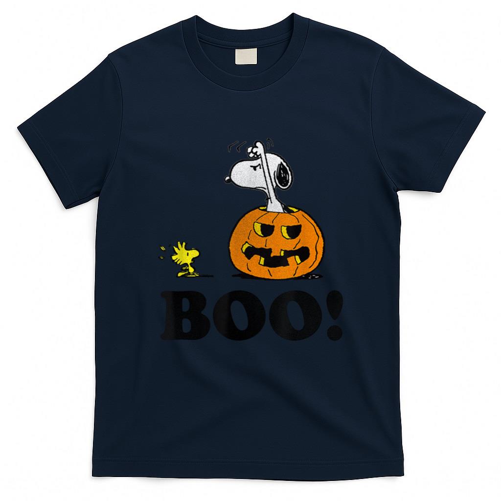 Halloween Shirt - Peanuts Halloween Snoopy Woodstock BOO! T-Shirt