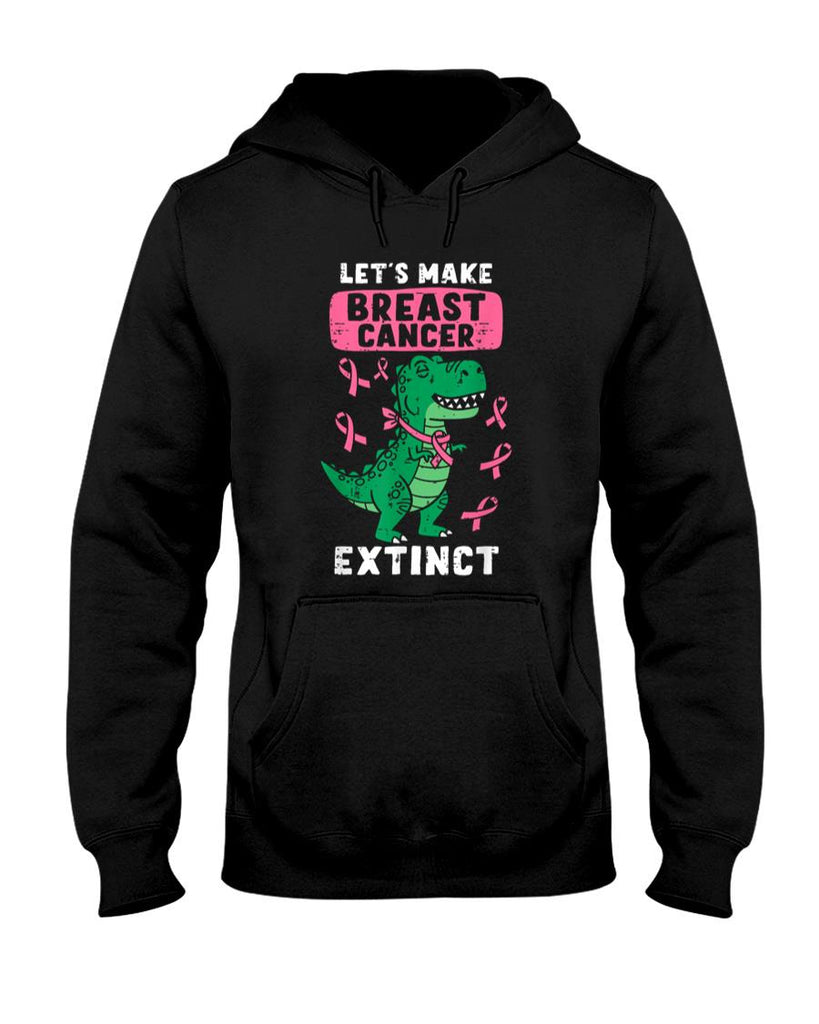Lets Make Breast Cancer Extinct Pink Dinosaur Kids Boys T-Shirt