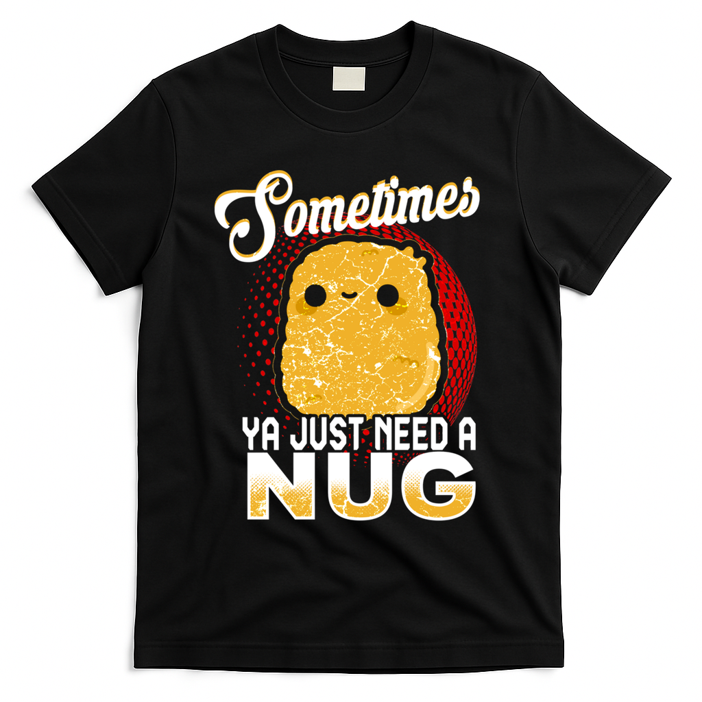 Funny Chicken Nugget Fast Food Cool Gift T-Shirt