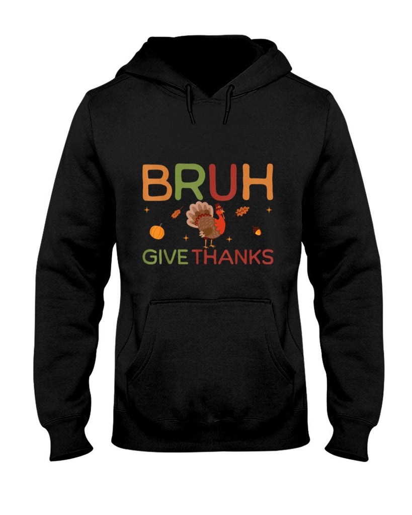 Bruh Meme Funny Thanksgiving Turkey Boys Mens Thankful T-Shirt