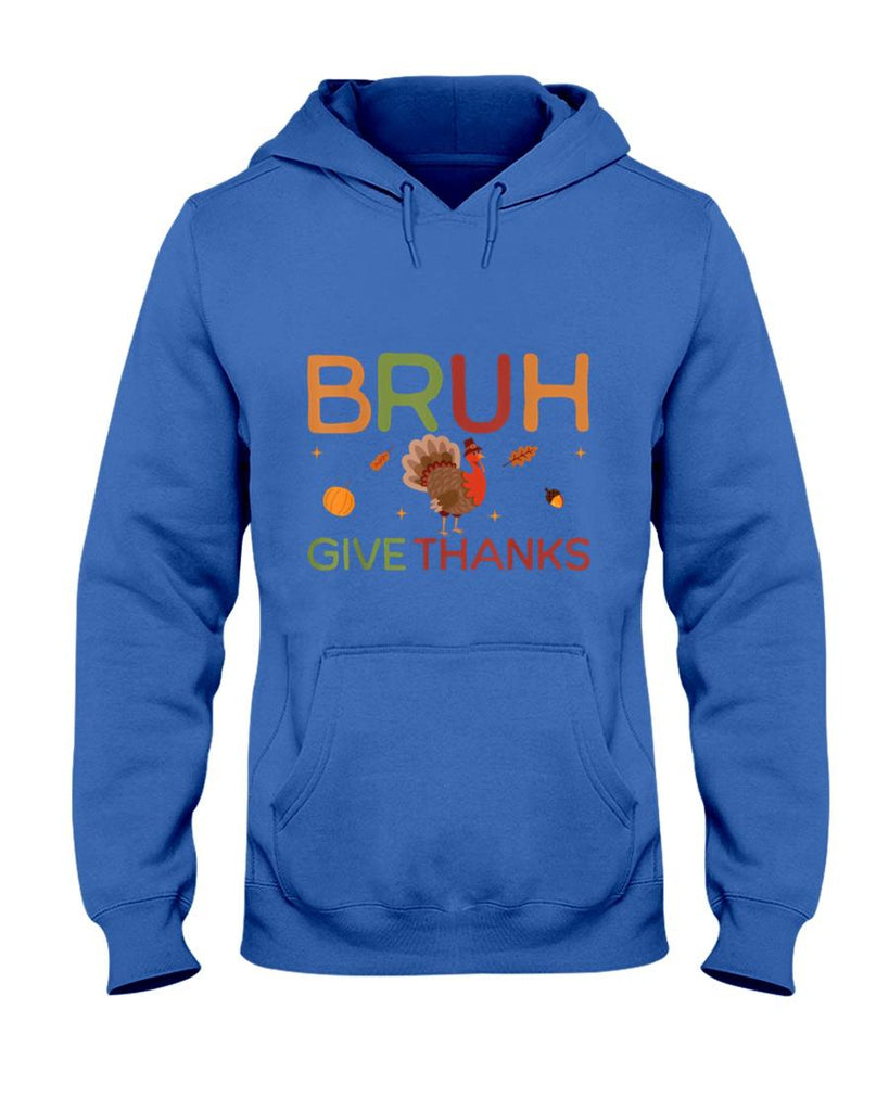 Bruh Meme Funny Thanksgiving Turkey Boys Mens Thankful T-Shirt