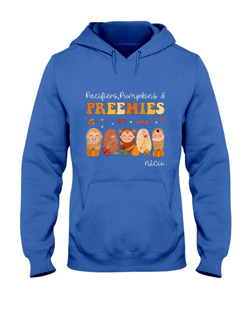 Pacifiers Pumpkins Preemies Neonatal Nicu Nurse Halloween T-Shirt