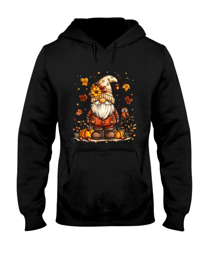 Funny Peace Gnome Halloween Thanksgiving Pumpkin Autumn Fall T-Shirt