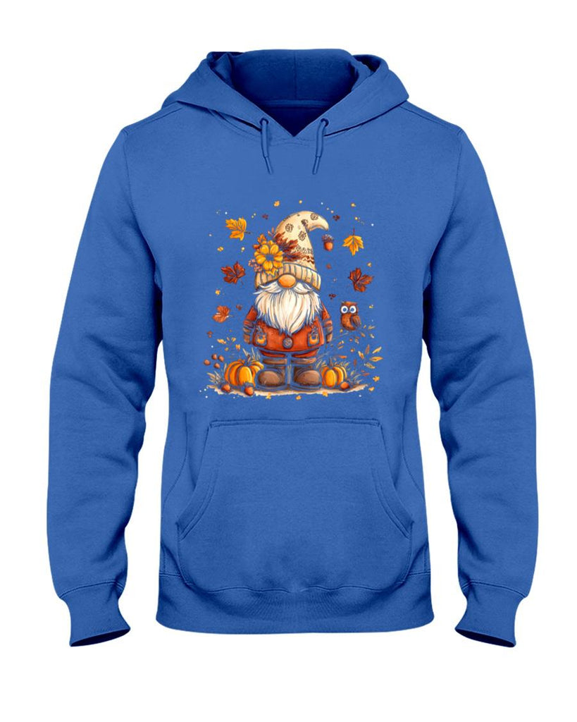 Funny Peace Gnome Halloween Thanksgiving Pumpkin Autumn Fall T-Shirt