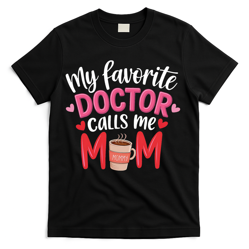 My Favorite Doctor Calls Me Mom Funny Medical Mothers Day T-Shirt