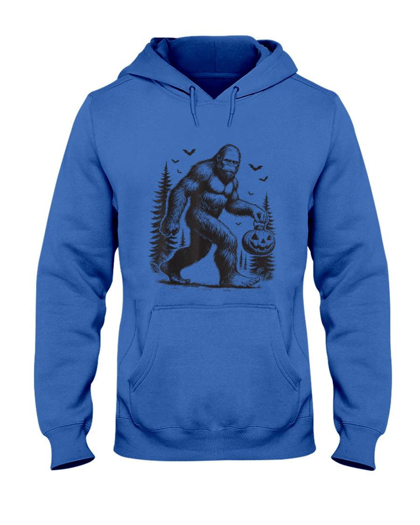Halloween Shirt - Spooky Halloween Bigfoot Pumskin Shirt Men Women T-Shirt