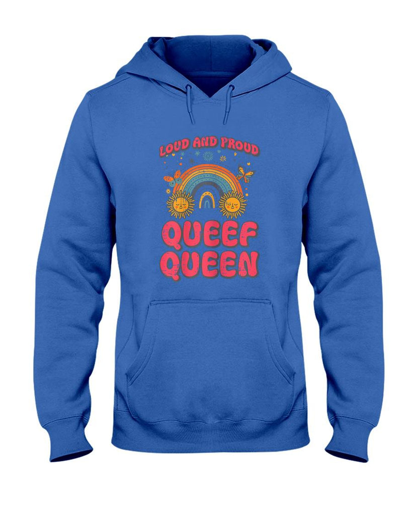 Funny Tees - Inappropriate Proud Queen Rainbow Adult Humor Gag Joke Women T-Shirt