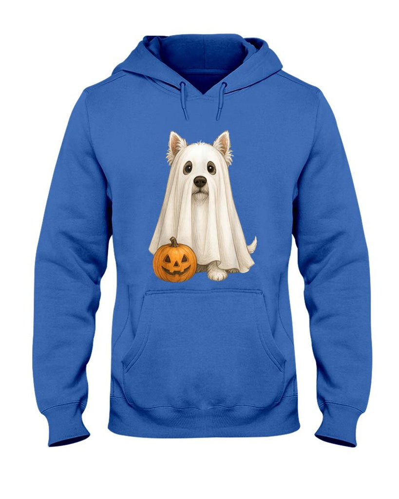 Pet Mom Halloween Shirt - Cute Westie Dog Ghost Pumpkin Halloween Pet Animal Lover T-Shirt