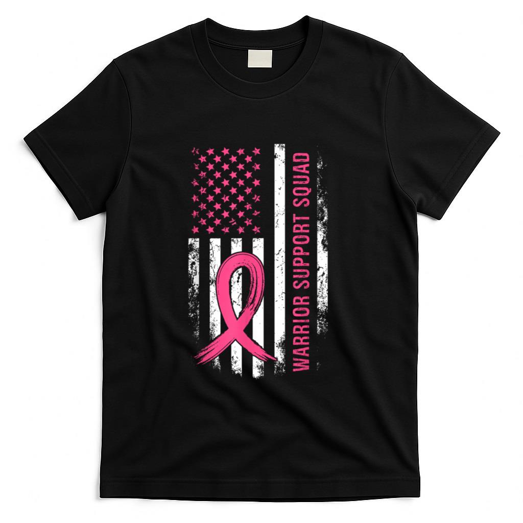 Breast Cancer Support Squad Pink Ribbon T-Shirt