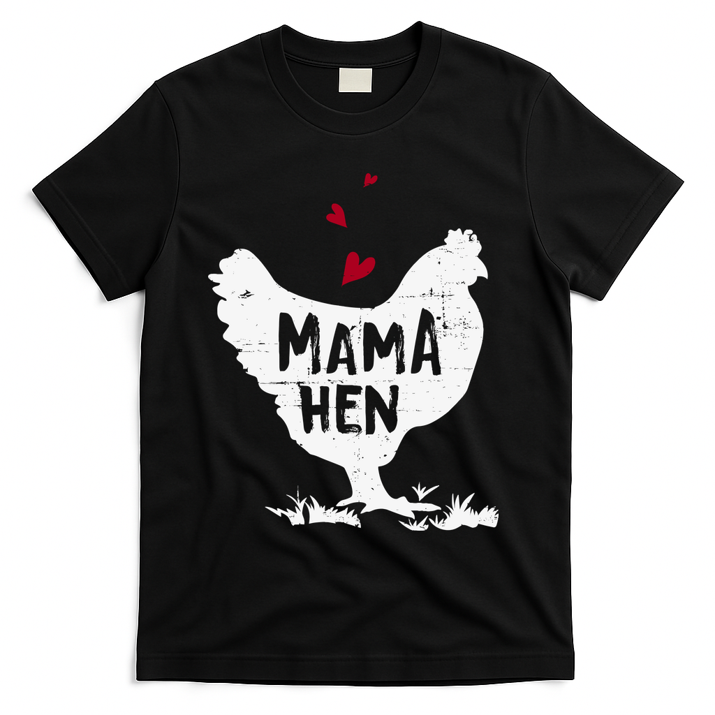 Mama Hen Chicken Funny Farmer Hen Chicken Mama T-Shirt