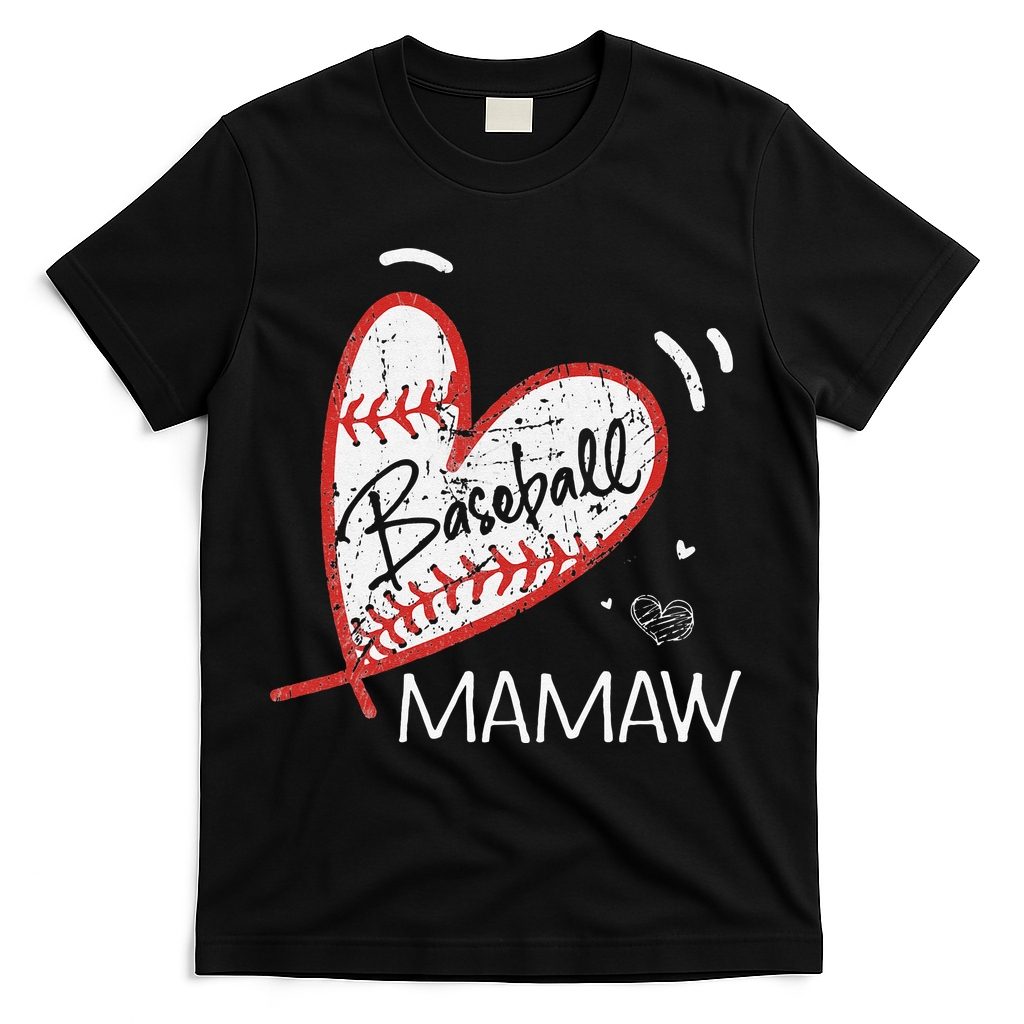 Baseball Mamaw For Grandma Women Mother's Day Gifts T-Shirt
