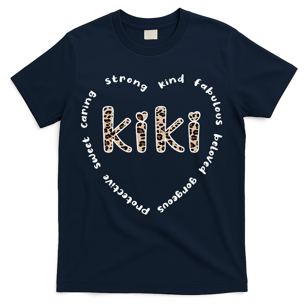 Womens Kiki Grandmother Heart Kiki Grandma Appreciation T-Shirt