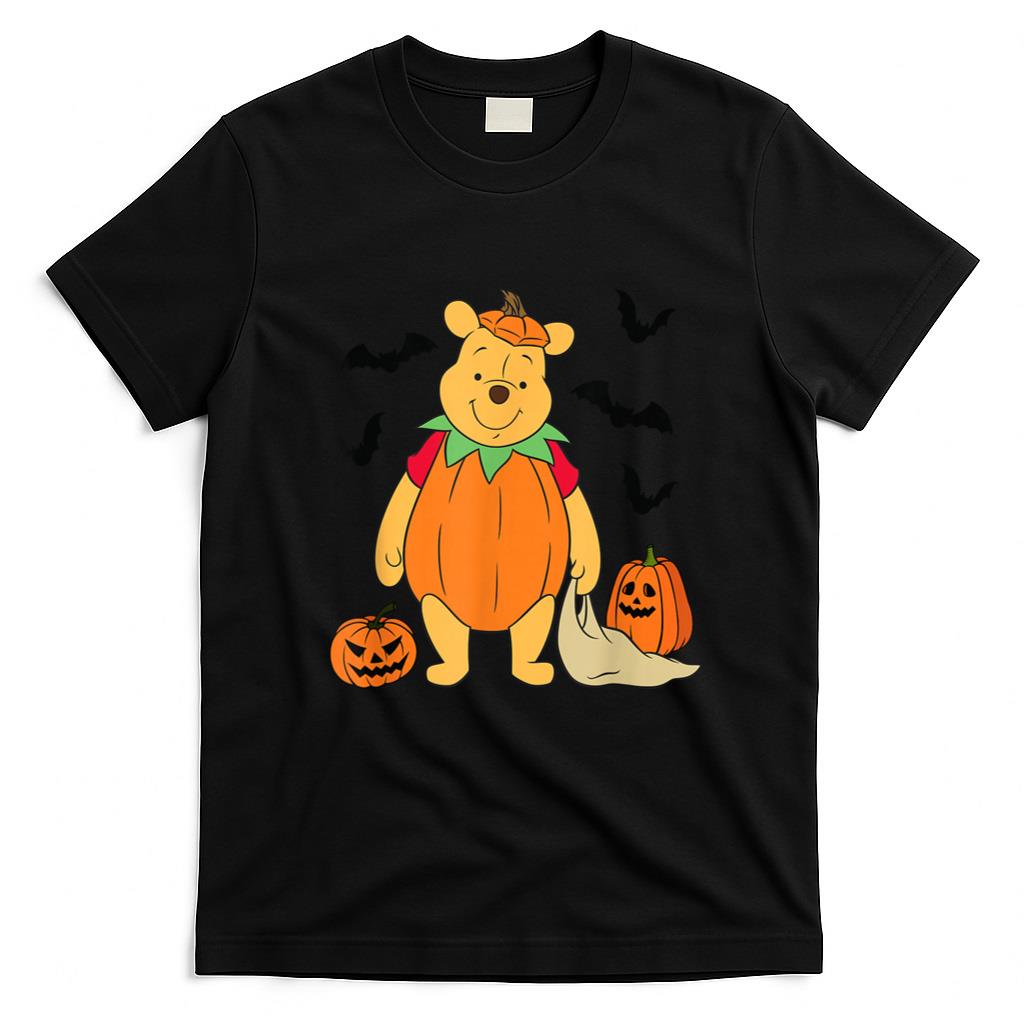 Halloween Shirt - Disney Winnie The Pooh Halloween Big Pumpkin Pooh T-Shirt