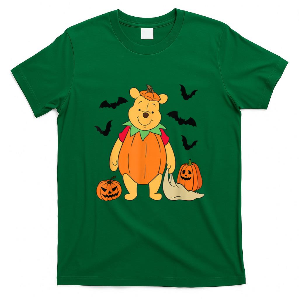Halloween Shirt - Disney Winnie The Pooh Halloween Big Pumpkin Pooh T-Shirt