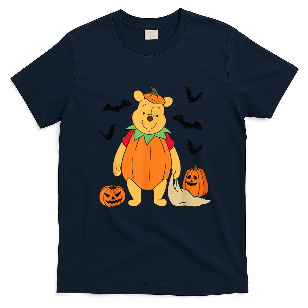 Halloween Shirt - Disney Winnie The Pooh Halloween Big Pumpkin Pooh T-Shirt