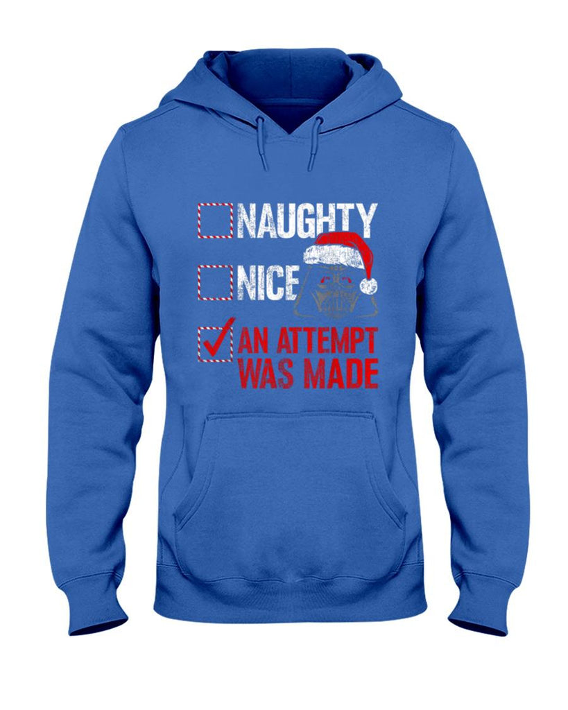 Star Wars Christmas Darth Vader Naughty or Nice Checklist T-Shirt