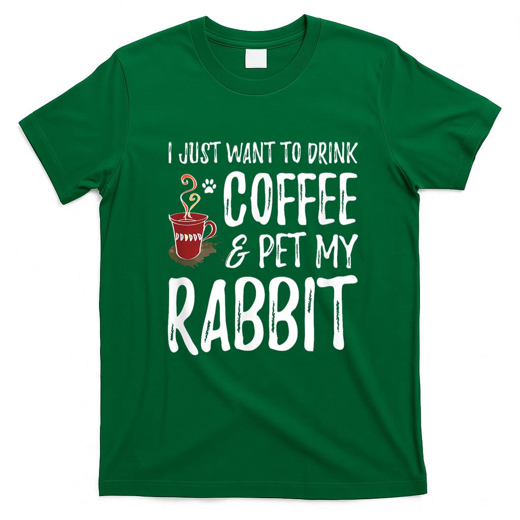 Pet Mom Halloween Shirt - Rabbit Lover Coffee T-Shirt Funny Bunny Mom Gift T-Shirt