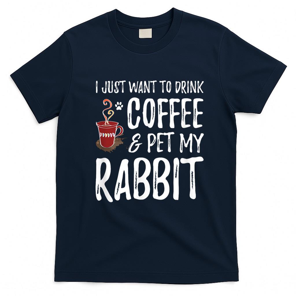 Pet Mom Halloween Shirt - Rabbit Lover Coffee T-Shirt Funny Bunny Mom Gift T-Shirt