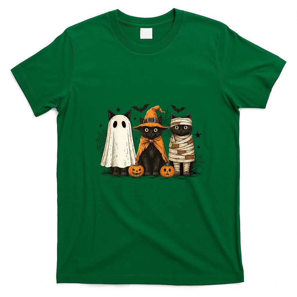 Pet Mom Halloween Shirt - Retro Black Cat Witch Scary Halloween Pumpkin Women Men Kids T-Shirt