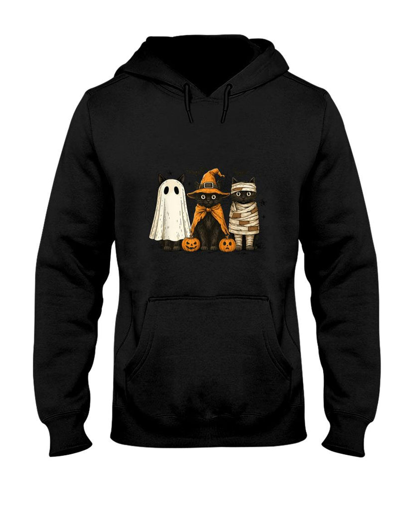 Pet Mom Halloween Shirt - Retro Black Cat Witch Scary Halloween Pumpkin Women Men Kids T-Shirt