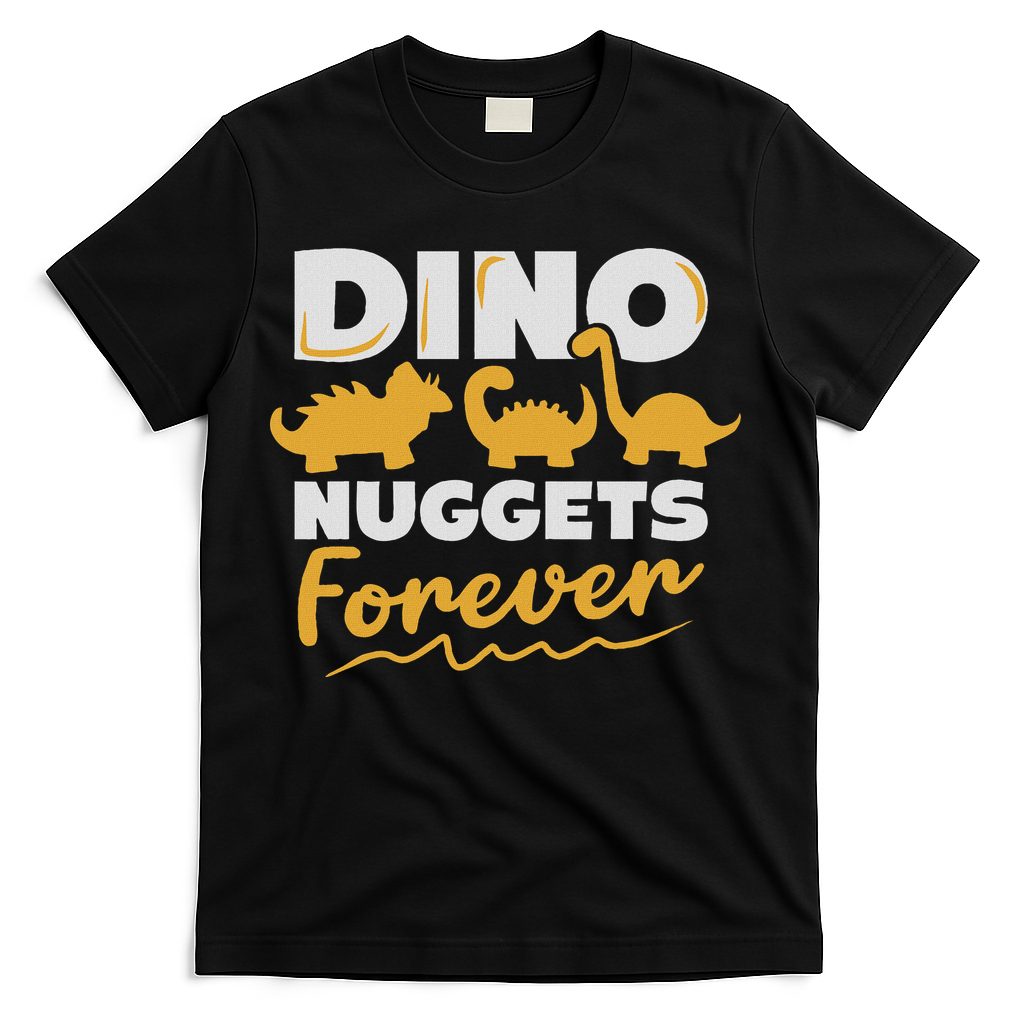 Chicken Dino Nuggets Lover Dino Nuggets Forever Funny T-Shirt