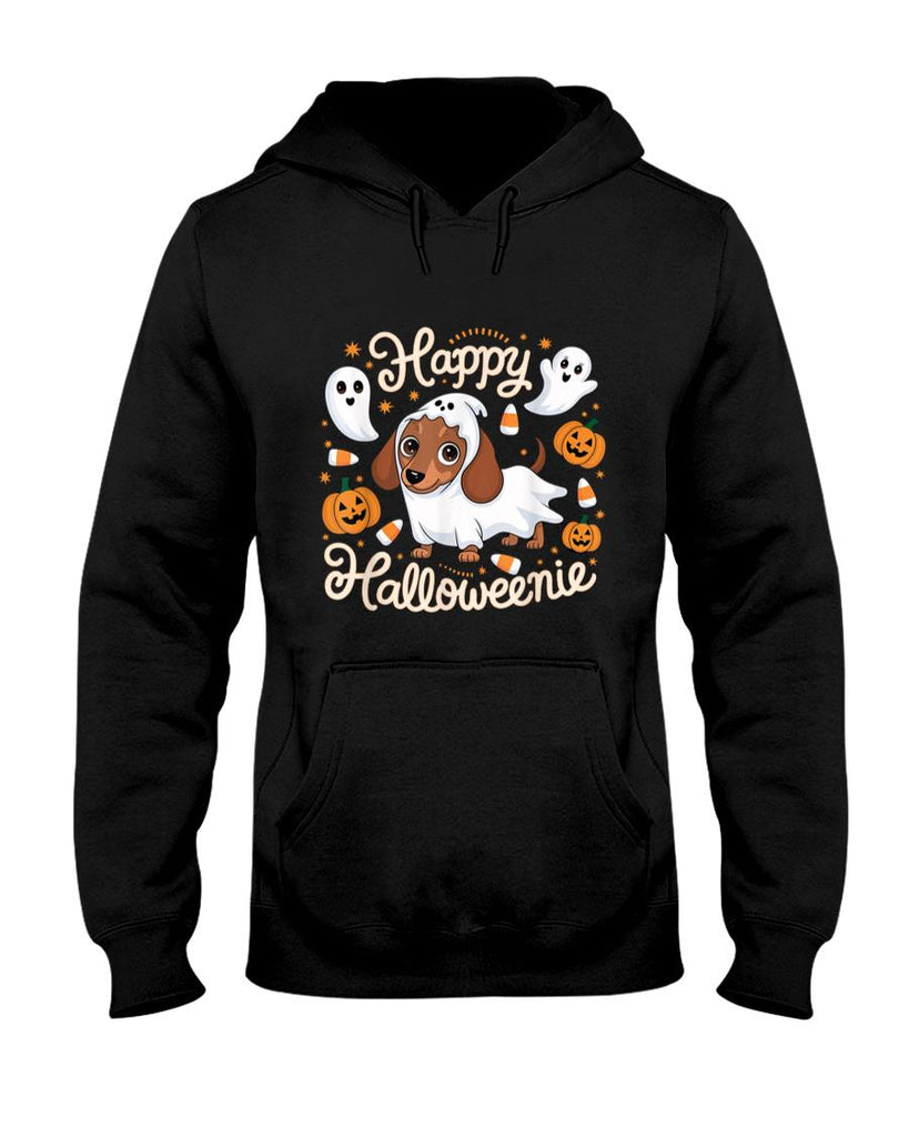Pet Mom Halloween Shirt - Happy Halloween Dachshund Pet Owner Holiday Halloweenie T-Shirt
