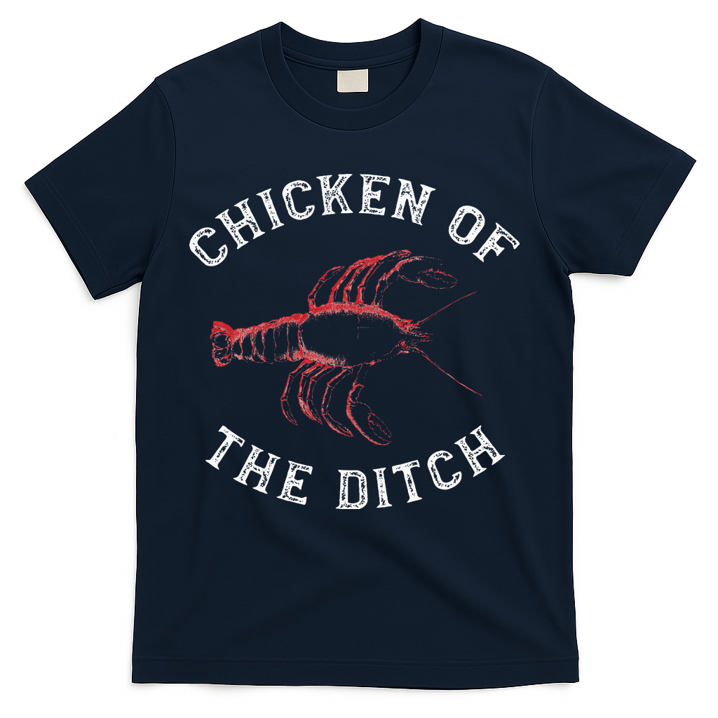 Crawfish Chicken Ditch Retro Cajun Food Gift T-Shirt
