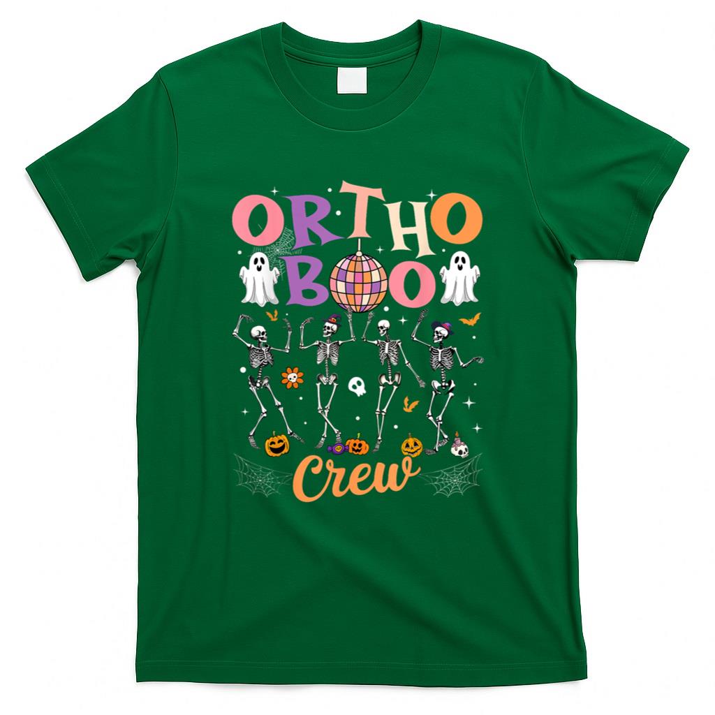 Halloween Shirt - Ortho Orthopedic Halloween Boo Crew Skeleton Dancing Nurse T-Shirt