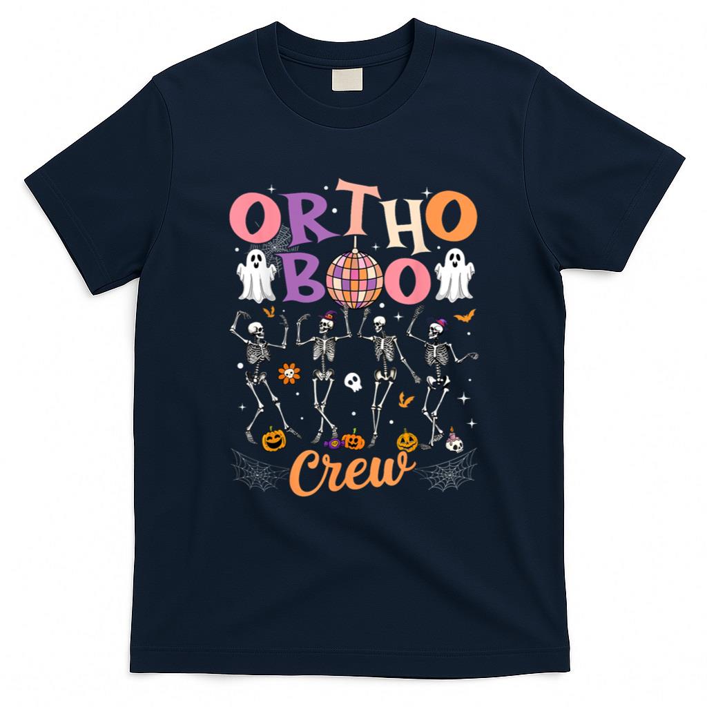 Halloween Shirt - Ortho Orthopedic Halloween Boo Crew Skeleton Dancing Nurse T-Shirt
