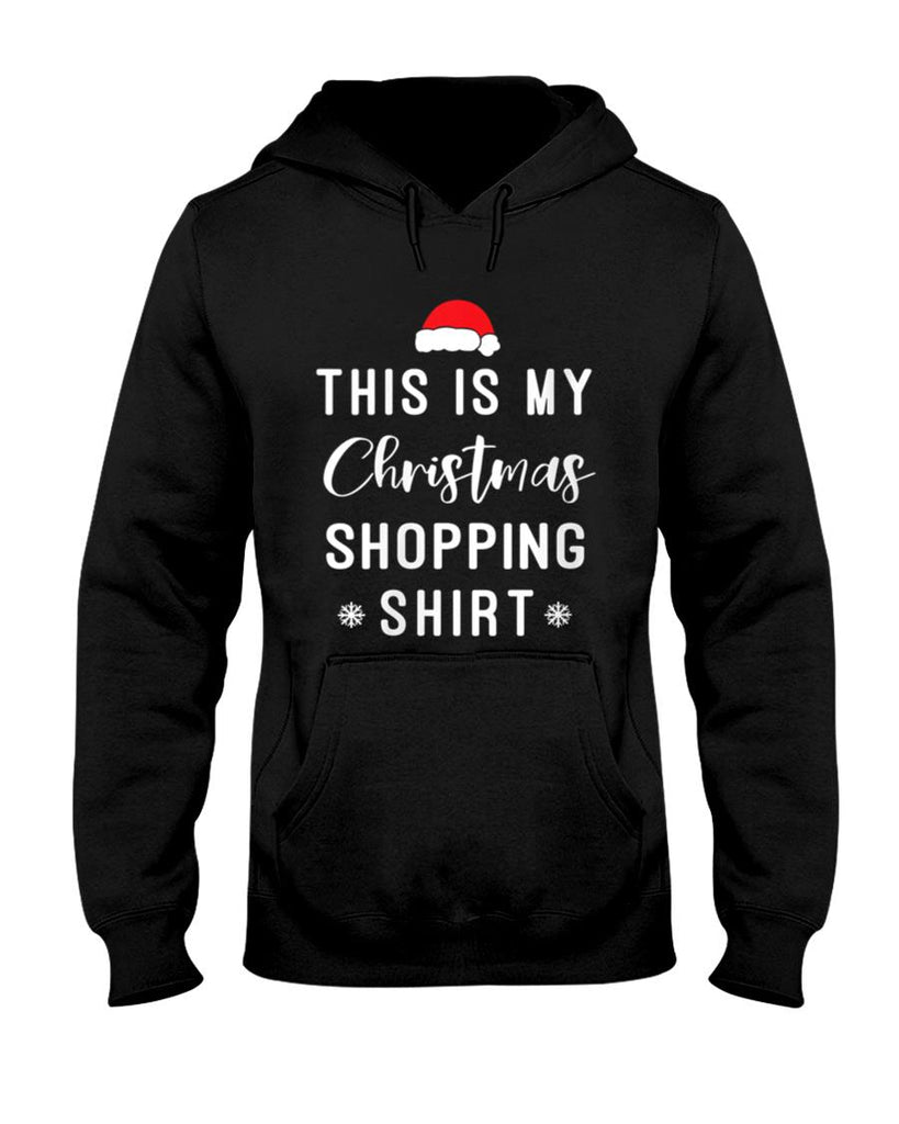 Womens This is My Christmas Shopping Shirt For Mom Funny Christmas V-Neck T-Shirt