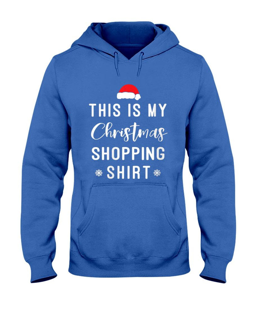Womens This is My Christmas Shopping Shirt For Mom Funny Christmas V-Neck T-Shirt