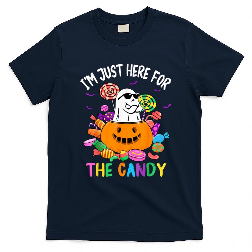 Halloween Shirt - I'm Just Here For The Candy Funny Ghost halloween T-Shirt
