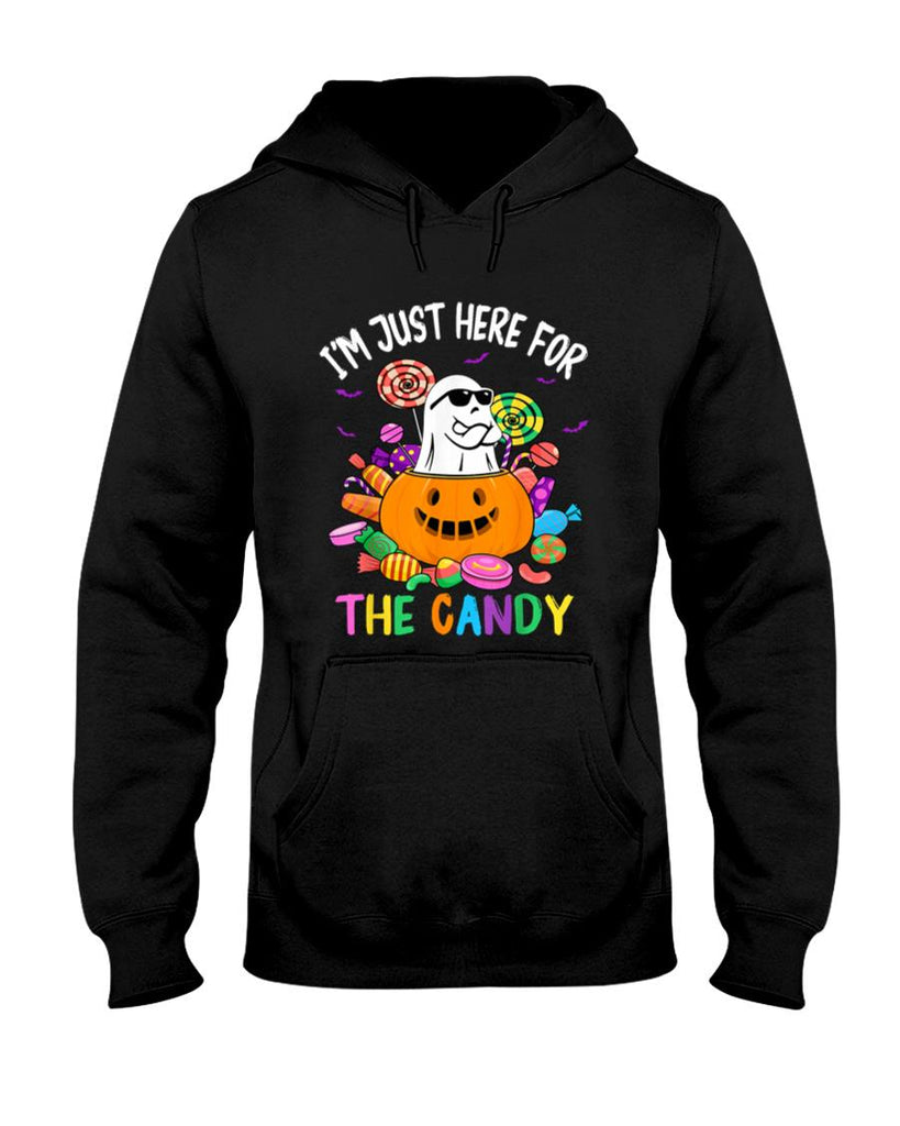 Halloween Shirt - I'm Just Here For The Candy Funny Ghost halloween T-Shirt