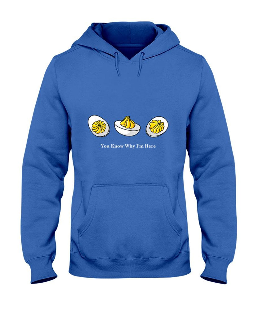Funny Thanksgiving Dinner Tee Store - You Know Why Im Here Retro Thanksgiving Dinner Deviled