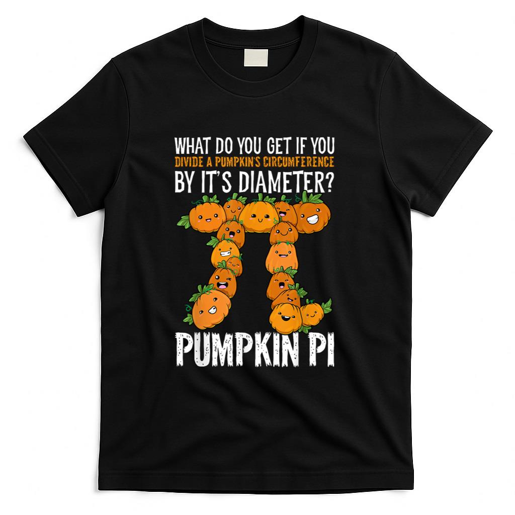 Math Shirt Pumpkin Pi Math Teacher Halloween Thanksgiving Pi T-Shirt